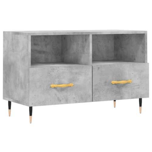 TV ormarić boja betona 80 x 36 x 50 cm konstruirano drvo - Beton siva 1 Cijena