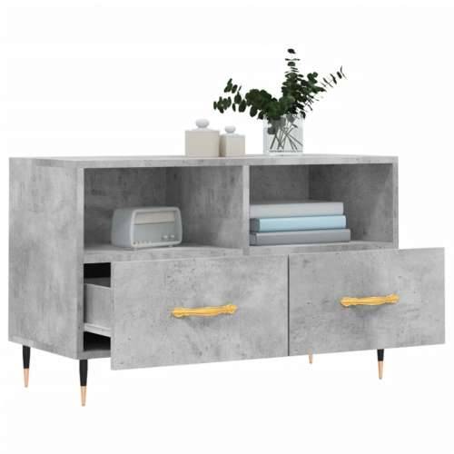 TV ormarić boja betona 80 x 36 x 50 cm konstruirano drvo - Beton siva 1 Cijena
