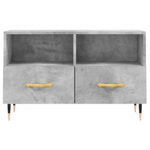 TV ormarić boja betona 80 x 36 x 50 cm konstruirano drvo - Beton siva 1 Cijena
