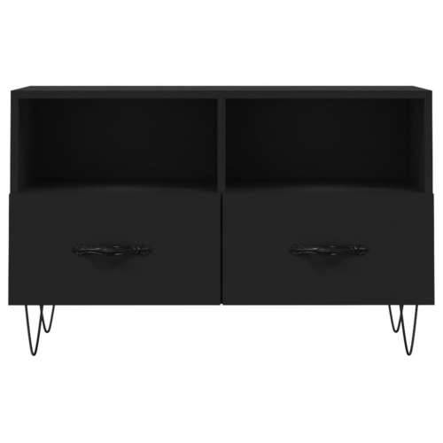 TV ormarić crni 80 x 36 x 50 cm od konstruiranog drva - Crna 1 Cijena