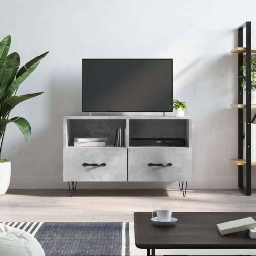 TV ormarić boja betona 80 x 36 x 50 cm konstruirano drvo - Beton siva 1 Cijena