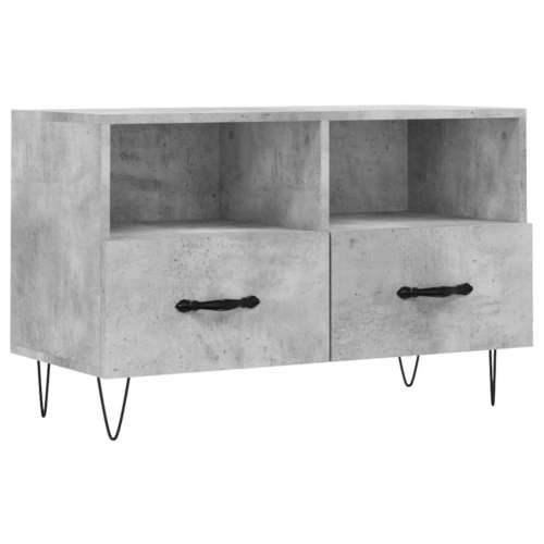 TV ormarić boja betona 80 x 36 x 50 cm konstruirano drvo - Beton siva 1 Cijena