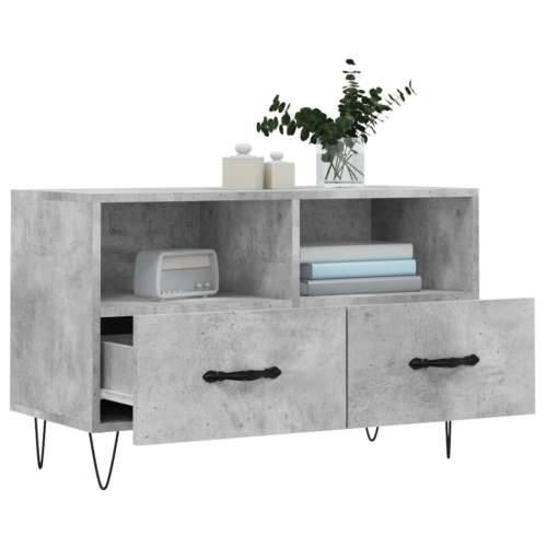 TV ormarić boja betona 80 x 36 x 50 cm konstruirano drvo - Beton siva 1 Cijena