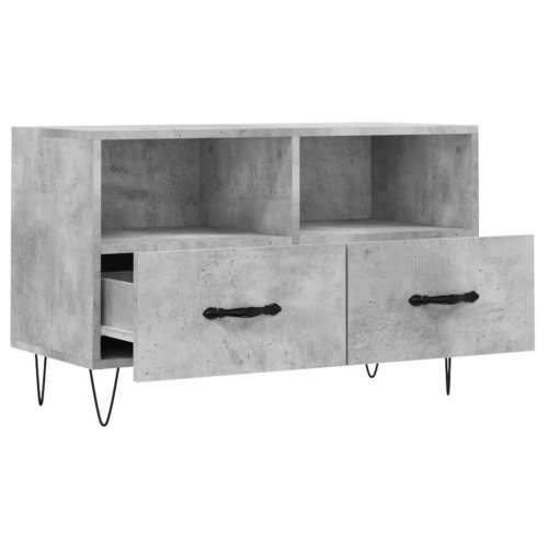 TV ormarić boja betona 80 x 36 x 50 cm konstruirano drvo - Beton siva 1 Cijena