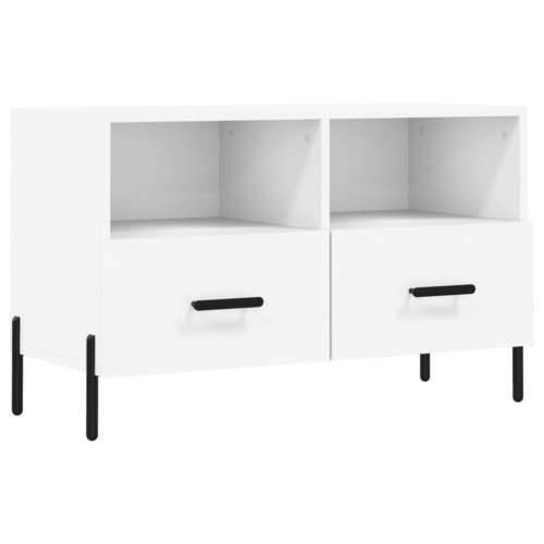 TV ormarić bijeli 80 x 36 x 50 cm od konstruiranog drva - Bijela 1 Cijena