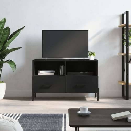 TV ormarić crni 80 x 36 x 50 cm od konstruiranog drva - Crna 1 Cijena