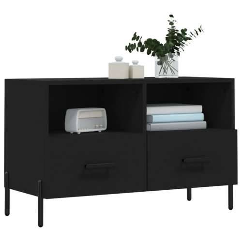 TV ormarić crni 80 x 36 x 50 cm od konstruiranog drva - Crna 1 Cijena