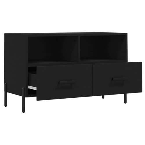TV ormarić crni 80 x 36 x 50 cm od konstruiranog drva - Crna 1 Cijena