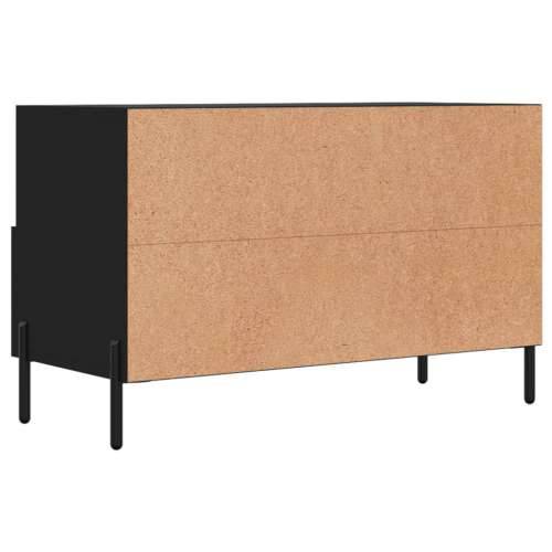 TV ormarić crni 80 x 36 x 50 cm od konstruiranog drva - Crna 1 Cijena