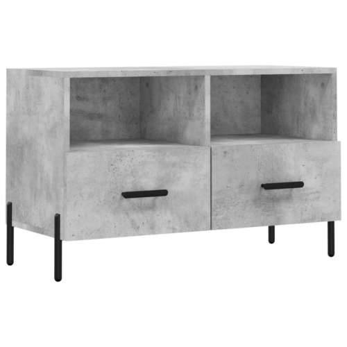 TV ormarić boja betona 80 x 36 x 50 cm konstruirano drvo - Beton siva 1 Cijena