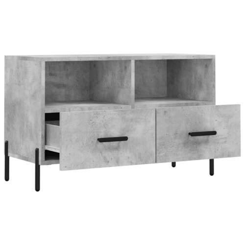 TV ormarić boja betona 80 x 36 x 50 cm konstruirano drvo - Beton siva 1 Cijena