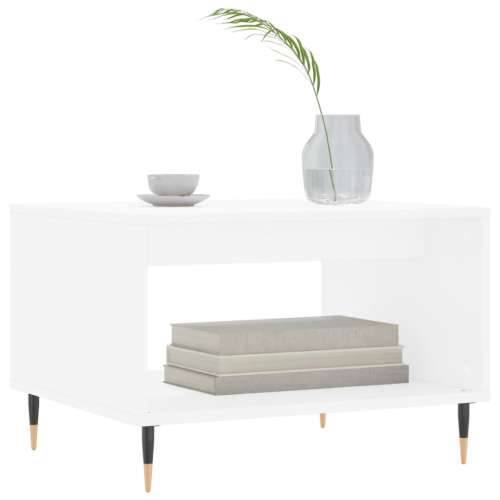 Stolić za kavu bijeli 60 x 50 x 40 cm od konstruiranog drva - Bijela 1 Cijena