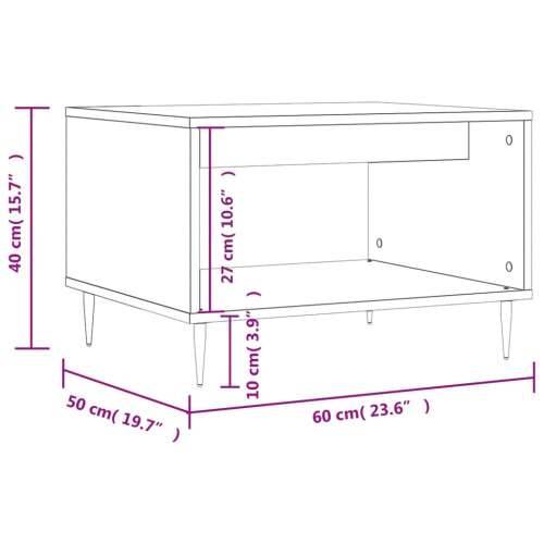 Stolić za kavu boja hrasta sonome 60x50x40 cm konstruirano drvo - sonoma hrast 1 Cijena