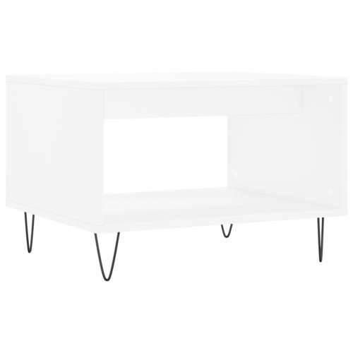 Stolić za kavu bijeli 60 x 50 x 40 cm od konstruiranog drva - Bijela 1 Cijena