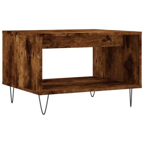 Stolić za kavu boja hrasta 60 x 50 x 40 cm konstruirano drvo - Dimljeni hrast 1 Cijena