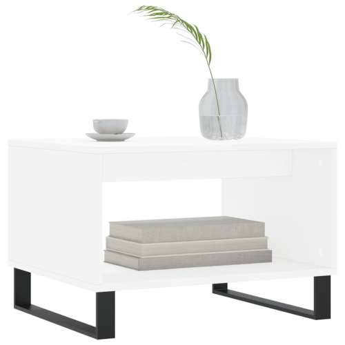 Stolić za kavu bijeli 60 x 50 x 40 cm od konstruiranog drva - Bijela 1 Cijena