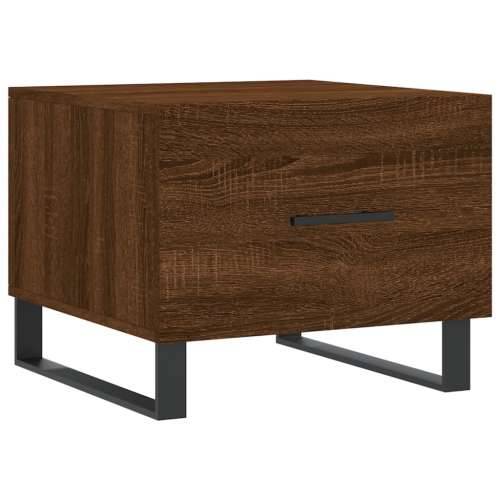Stolić za kavu smeđa boja hrasta 50x50x40 cm konstruirano drvo - Smeđi hrast 1 Cijena