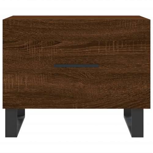 Stolić za kavu smeđa boja hrasta 50x50x40 cm konstruirano drvo - Smeđi hrast 1 Cijena