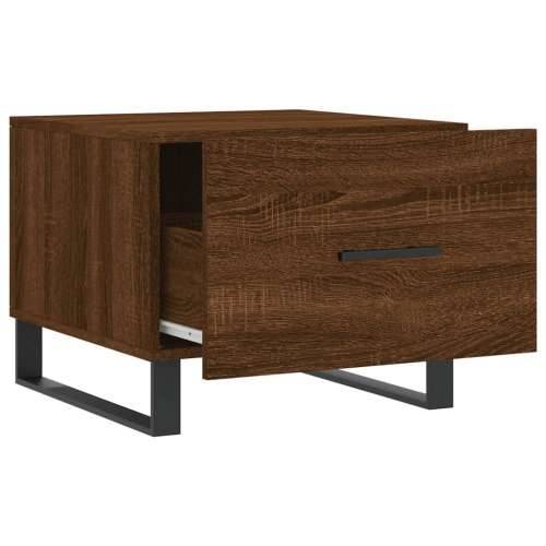Stolić za kavu smeđa boja hrasta 50x50x40 cm konstruirano drvo - Smeđi hrast 1 Cijena