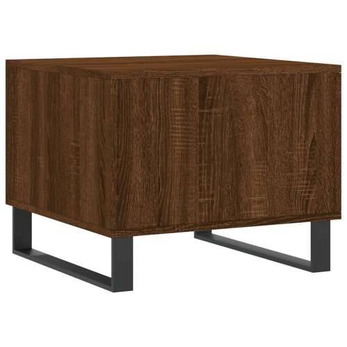 Stolić za kavu smeđa boja hrasta 50x50x40 cm konstruirano drvo - Smeđi hrast 1 Cijena