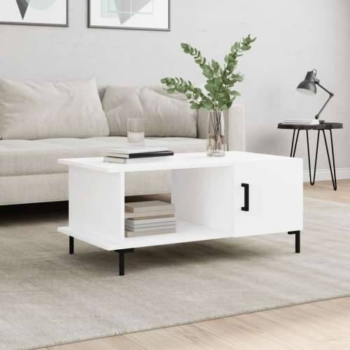 Stolić za kavu bijeli 90 x 50 x 40 cm od konstruiranog drva Bijela 1 Cijena