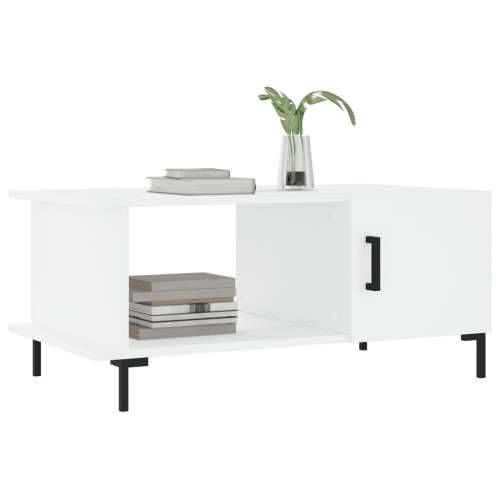 Stolić za kavu bijeli 90 x 50 x 40 cm od konstruiranog drva Bijela 1 Cijena