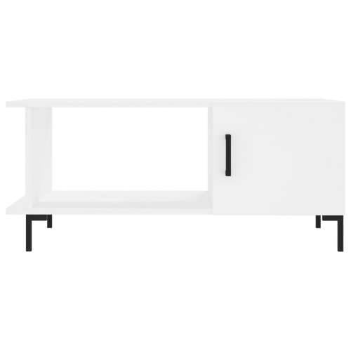 Stolić za kavu bijeli 90 x 50 x 40 cm od konstruiranog drva Bijela 1 Cijena