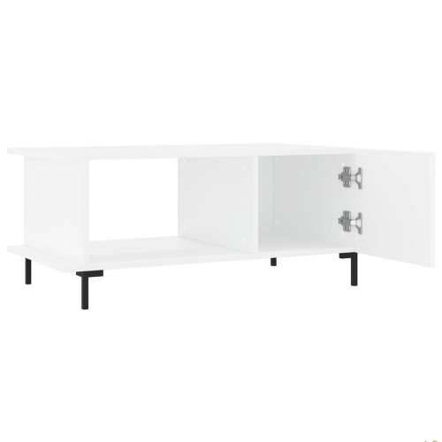 Stolić za kavu bijeli 90 x 50 x 40 cm od konstruiranog drva Bijela 1 Cijena