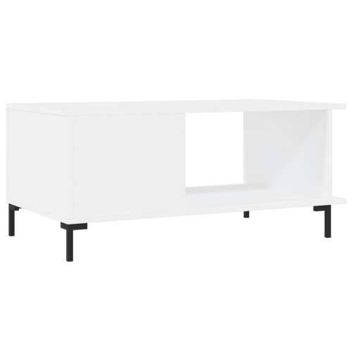 Stolić za kavu bijeli 90 x 50 x 40 cm od konstruiranog drva Bijela 1 Cijena