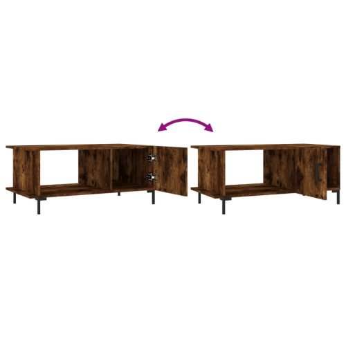 Stolić za kavu boja hrasta 90x50x40 cm konstruirano drvo - Dimljeni hrast 1 Cijena