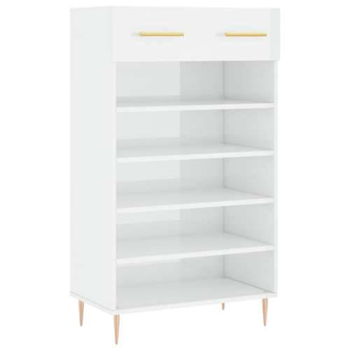 Ormarić za cipele sjajni bijeli 60x35x105 cm konstruirano drvo Visoko sjajno bijela 1 Cijena