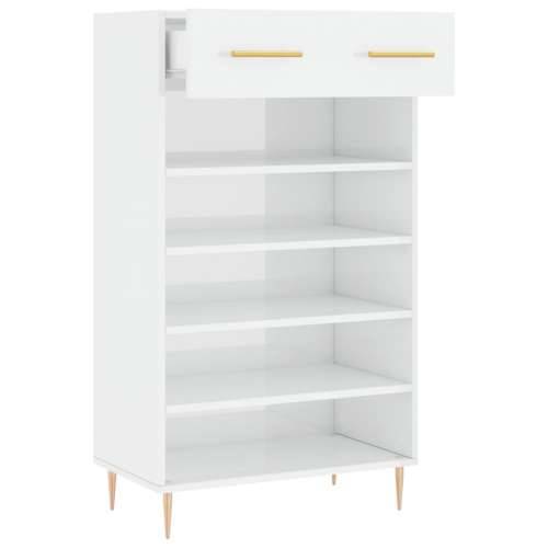 Ormarić za cipele sjajni bijeli 60x35x105 cm konstruirano drvo Visoko sjajno bijela 1 Cijena