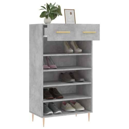 Ormarić za cipele boja betona 60x35x105 cm konstruirano drvo Beton siva 1 Cijena