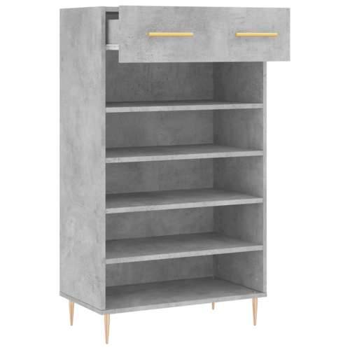 Ormarić za cipele boja betona 60x35x105 cm konstruirano drvo Beton siva 1 Cijena