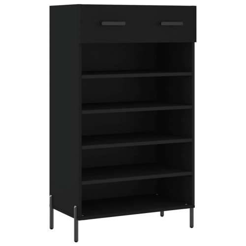 Ormarić za cipele crni 60 x 35 x 105 cm od konstruiranog drva - Crna 1 Cijena