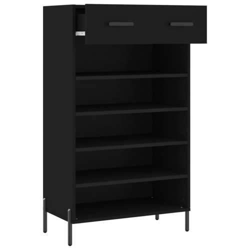 Ormarić za cipele crni 60 x 35 x 105 cm od konstruiranog drva - Crna 1 Cijena