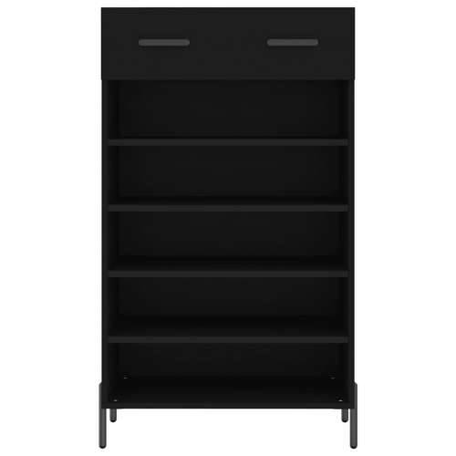 Ormarić za cipele crni 60 x 35 x 105 cm od konstruiranog drva - Crna 1 Cijena