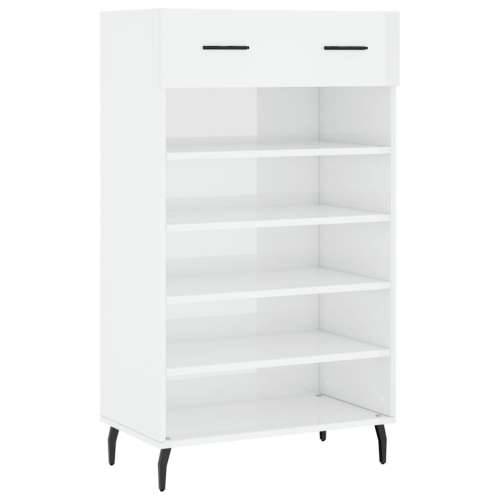 Ormarić za cipele sjajni bijeli 60x35x105 cm konstruirano drvo - Visoko sjajno bijela 1 Cijena