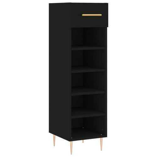 Ormarić za cipele crni 30 x 35 x 105 cm od konstruiranog drva - Crna 1 Cijena