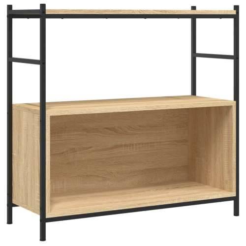 Regal za knjige boja hrasta 80 x 30 x 78,5 cm od drva i željeza - sonoma hrast 1 78.5 cm Polica Cijena