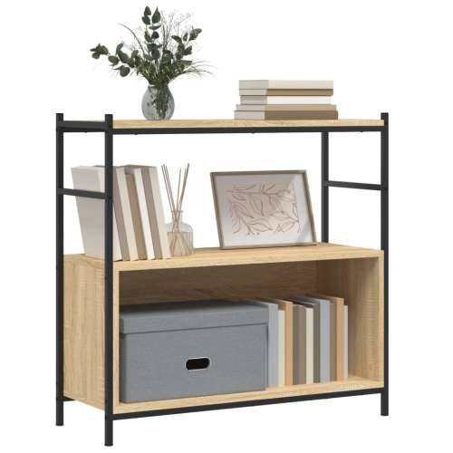 Regal za knjige boja hrasta 80 x 30 x 78,5 cm od drva i željeza - sonoma hrast 1 78.5 cm Polica Cijena
