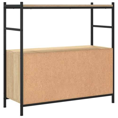 Regal za knjige boja hrasta 80 x 30 x 78,5 cm od drva i željeza - sonoma hrast 1 78.5 cm Polica Cijena