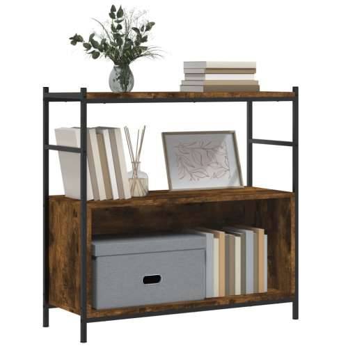 Regal za knjige boja hrasta 80 x 30 x 78,5 cm od drva i željeza Cijena
