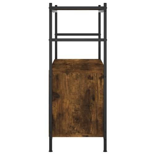 Regal za knjige boja hrasta 80 x 30 x 78,5 cm od drva i željeza Cijena