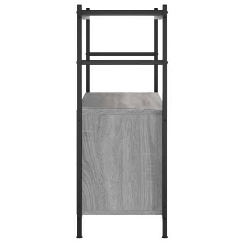 Regal za knjige siva boja hrasta 80x30x78,5 cm drvo i željezo Sivi hrast sonoma 1 78.5 cm Polica Cijena