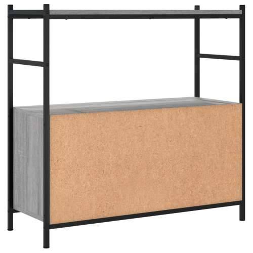 Regal za knjige siva boja hrasta 80x30x78,5 cm drvo i željezo Sivi hrast sonoma 1 78.5 cm Polica Cijena
