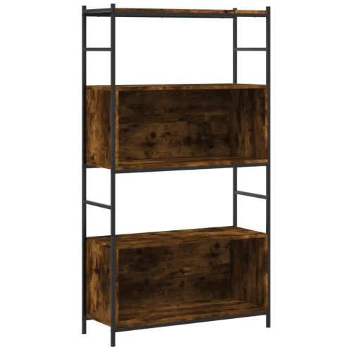 Regal za knjige boja hrasta 80x30x145,5 cm od drva i željeza Cijena
