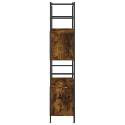 Regal za knjige boja hrasta 80x30x145,5 cm od drva i željeza Cijena