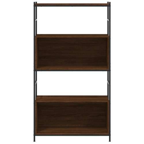Regal za knjige smeđa boja hrasta 80x30x145,5 cm drvo i željezo Smeđi hrast 1 145.5 cm Polica Cijena