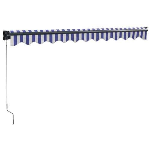 Tenda na uvlačenje plavo-bijela 3 x 2,5 m tkanina i aluminij - Plava i crna 3 x 2.5 m 1 Cijena